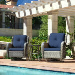 Tapan Polyethylene (PE) Wicker 2 - Person Seating Group with Cushions