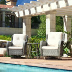 Tapan Polyethylene (PE) Wicker 2 - Person Seating Group with Cushions - Image 9