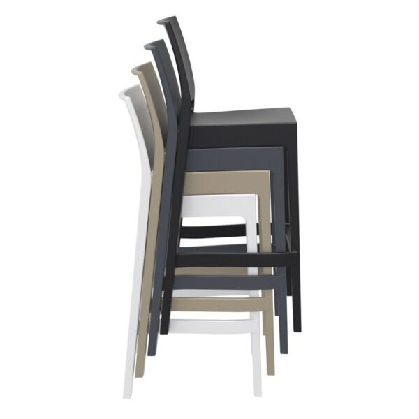 Taupe Adrienne Patio Bar Stool (Set of 2) - Image 8