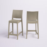Taupe Adrienne Patio Bar Stool (Set of 2) - Image 2