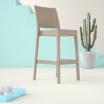 Taupe Adrienne Patio Bar Stool (Set of 2)