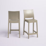 Taupe Adrienne Patio Bar Stool (Set of 2) - Image 3