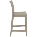 Taupe Adrienne Patio Bar Stool (Set of 2) - Image 7