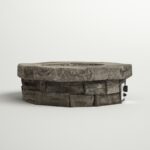 Tavon 12'' H x 39'' W Fiber Reinforced Concrete Outdoor Fire Pit Table - Image 2