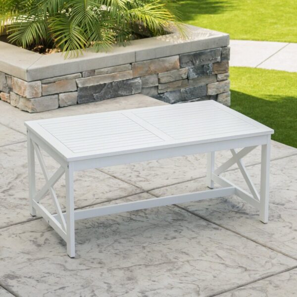 Teague Acacia Outdoor Coffee Table - Image 2