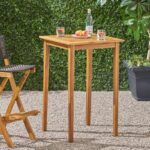 Teak Dominique Acacia Outdoor Bar Table