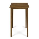 Teak Dominique Acacia Outdoor Bar Table - Image 2