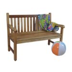 Teak Outdoor Bench - Image 2