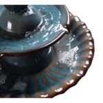 Teal Fountain Birdbath - Image 4