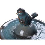 Teal Fountain Birdbath - Image 3