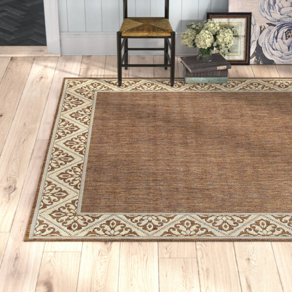 Tedrow Flatweave Espresso Indoor/Outdoor Rug - Image 5