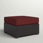 Tegan Outdoor Ottoman with Cushion - Image 2