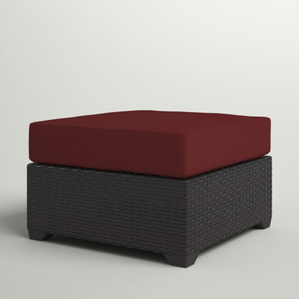 Tegan Outdoor Ottoman with Cushion - Image 4