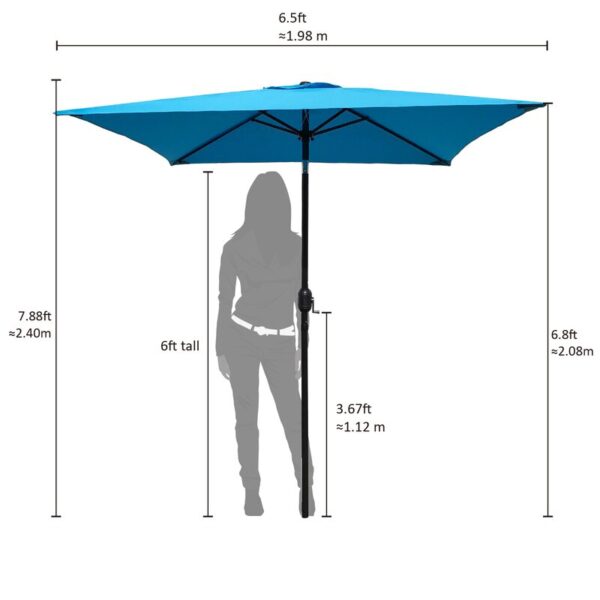 Tempo 78'' Square Market Umbrella - Image 8