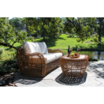 Tena 80.5'' Wide Outdoor Wicker Patio Sofa with Sunbrella Cushions - Image 4