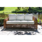 Tena 80.5'' Wide Outdoor Wicker Patio Sofa with Sunbrella Cushions