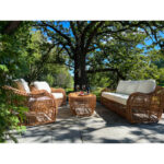 Tena 80.5'' Wide Outdoor Wicker Patio Sofa with Sunbrella Cushions - Image 5