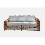 Tena 80.5'' Wide Outdoor Wicker Patio Sofa with Sunbrella Cushions - Image 2