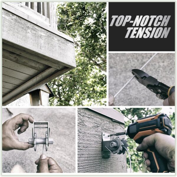 Tensioning Winch 4" Rectangle Installation Kit - Image 3