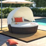 Teoman 69.5'' Wide Outdoor Patio Daybed with Cushions