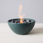 TerraFlame Basin Concrete Table Top Gel Fuel Fire Bowl - Indoor and Outdoor Use - Image 4