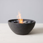 TerraFlame Basin Concrete Table Top Gel Fuel Fire Bowl - Indoor and Outdoor Use - Image 8
