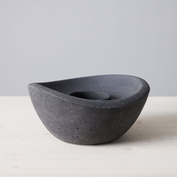 TerraFlame Wave Concrete Table Top Gel Fuel Fire Bowl - Indoor and Outdoor Use - Image 8