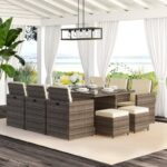 Theone Rectangular 10 - Person Outdoor Dining Set