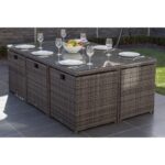 Theone Rectangular 10 - Person Outdoor Dining Set - Image 7