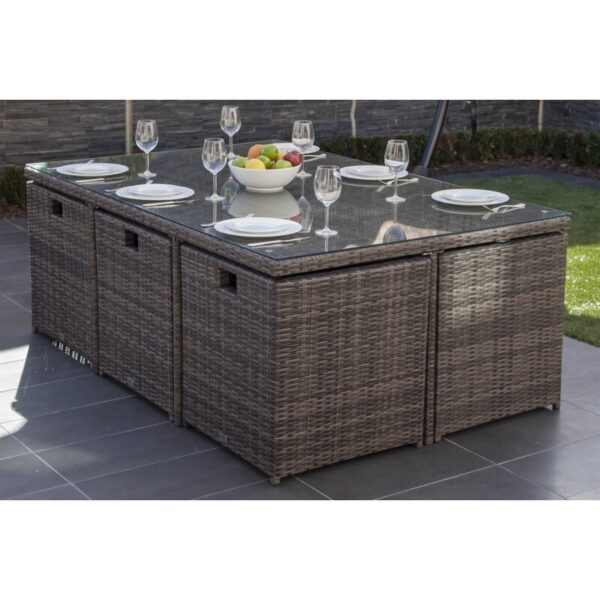Theone Rectangular 10 - Person Outdoor Dining Set - Image 7