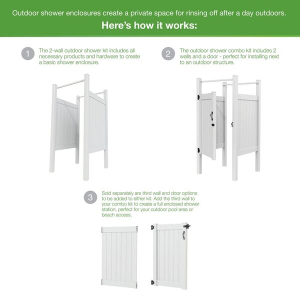 Third Wall for Outdoor Shower - Image 3