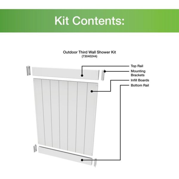 Third Wall for Outdoor Shower - Image 4