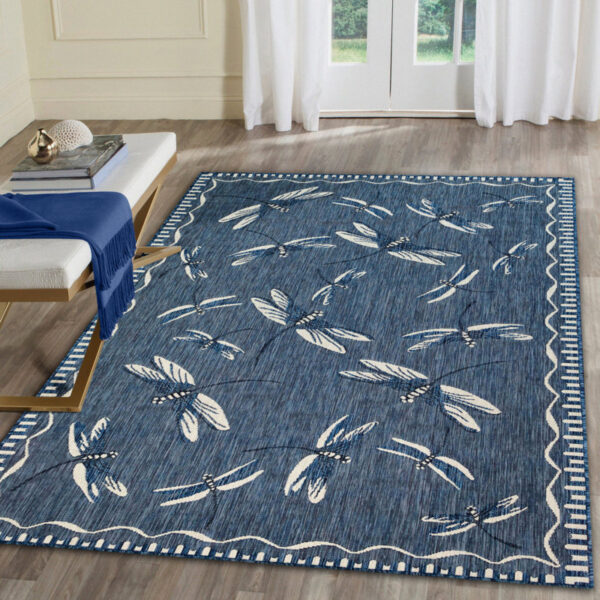 Thornburg Navy Indoor/Outdoor Rug - Image 9