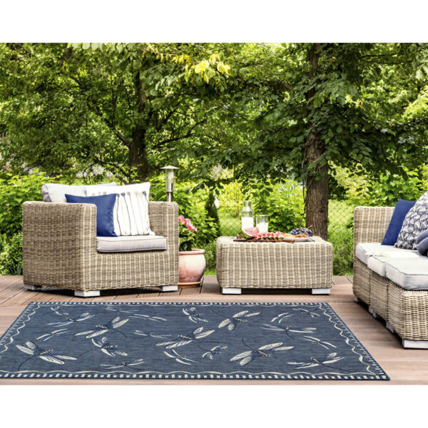 Thornburg Navy Indoor/Outdoor Rug - Image 2