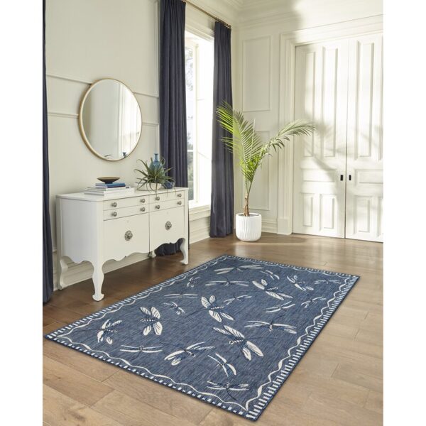 Thornburg Navy Indoor/Outdoor Rug - Image 8