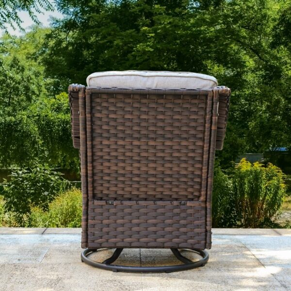 Tichina Swivel Patio Chair with Cushions - Image 6