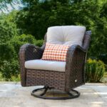Tichina Swivel Patio Chair with Cushions