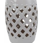 Tillia 18'' Tall Semi-Porcelain Garden Stool - Image 4