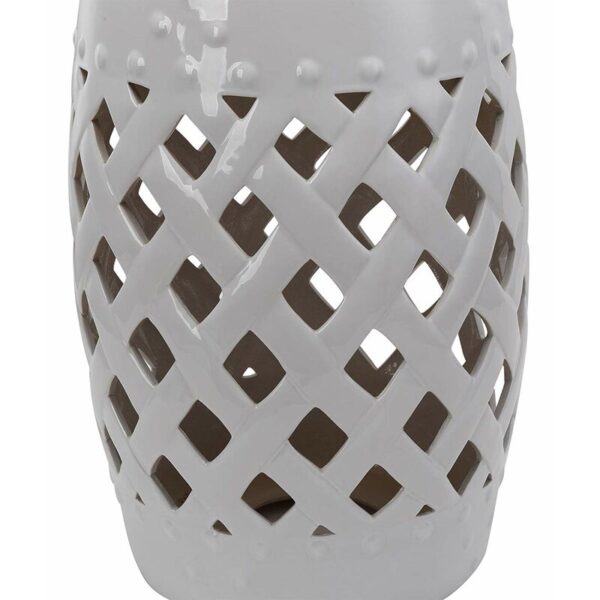 Tillia 18'' Tall Semi-Porcelain Garden Stool - Image 4