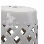 Tillia 18'' Tall Semi-Porcelain Garden Stool - Image 5