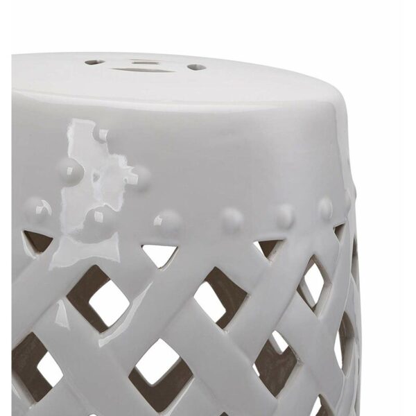 Tillia 18'' Tall Semi-Porcelain Garden Stool - Image 5
