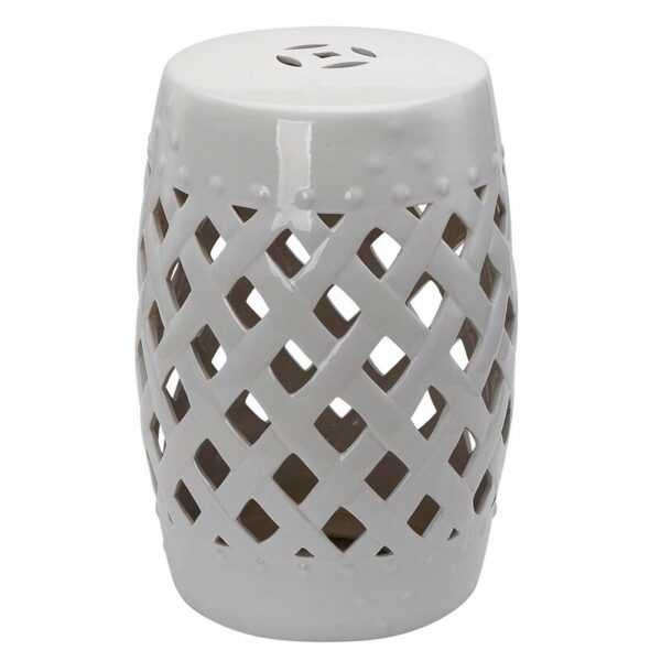 Tillia 18'' Tall Semi-Porcelain Garden Stool - Image 2