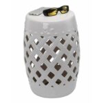 Tillia 18'' Tall Semi-Porcelain Garden Stool - Image 6