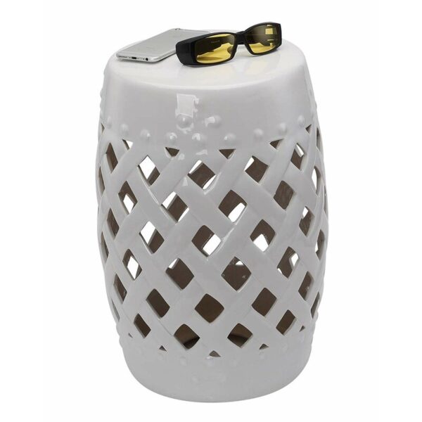 Tillia 18'' Tall Semi-Porcelain Garden Stool - Image 6