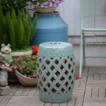 Tillia 18'' Tall Semi-Porcelain Garden Stool - Image 9