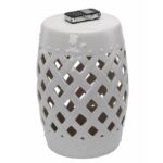 Tillia 18'' Tall Semi-Porcelain Garden Stool - Image 8