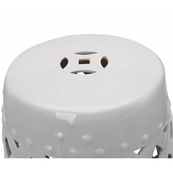 Tillia 18'' Tall Semi-Porcelain Garden Stool - Image 3