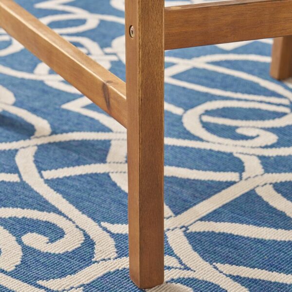 Tilly 28.5" Teak Patio Bar Stool with Cushion (Set of 2) - Image 7