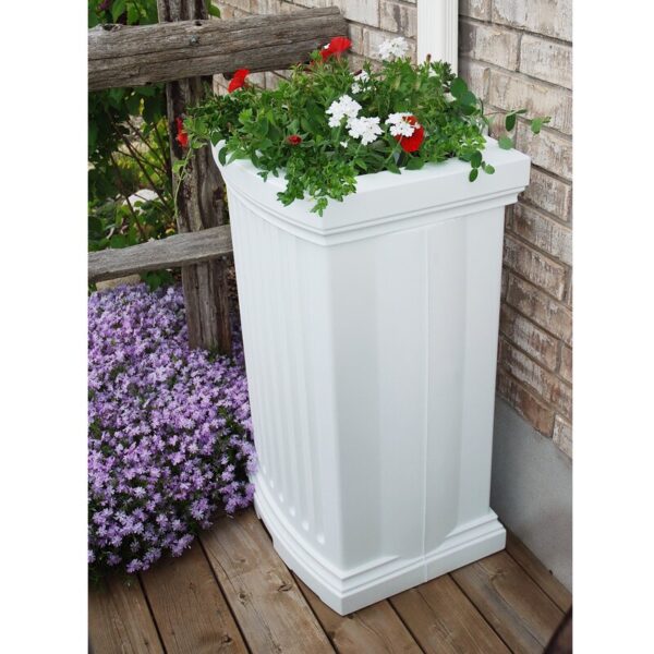 Tinisha Weather Resistant Plastic Drainable Planter Rain Barrel and Hose - Image 3