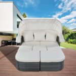 Tinlee 61.4'' Wide Outdoor Patio Daybed - Image 2